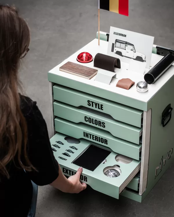 CarCave Miyo, Burocad, presentatiebox